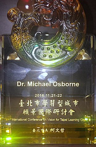 Michael Osborne award Taioei 2016