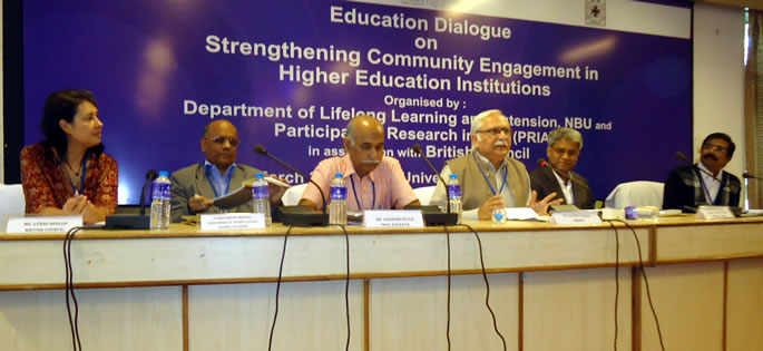 A panel discusion at North Bengal University in Siliguri