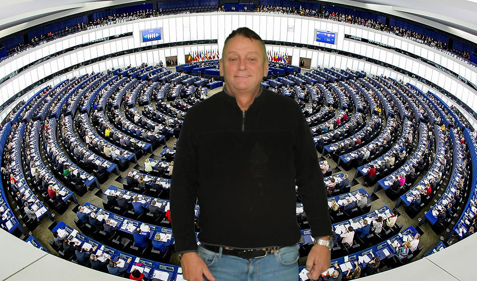 Rob Mark at the European Parliament