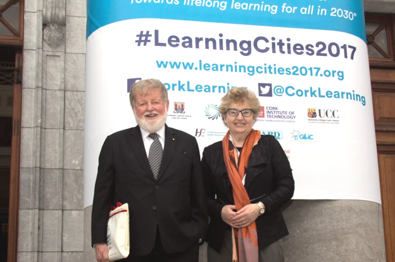 Professor Rupert Maclean and Dr Leone Wheeler at the Cork Learning City Conference
